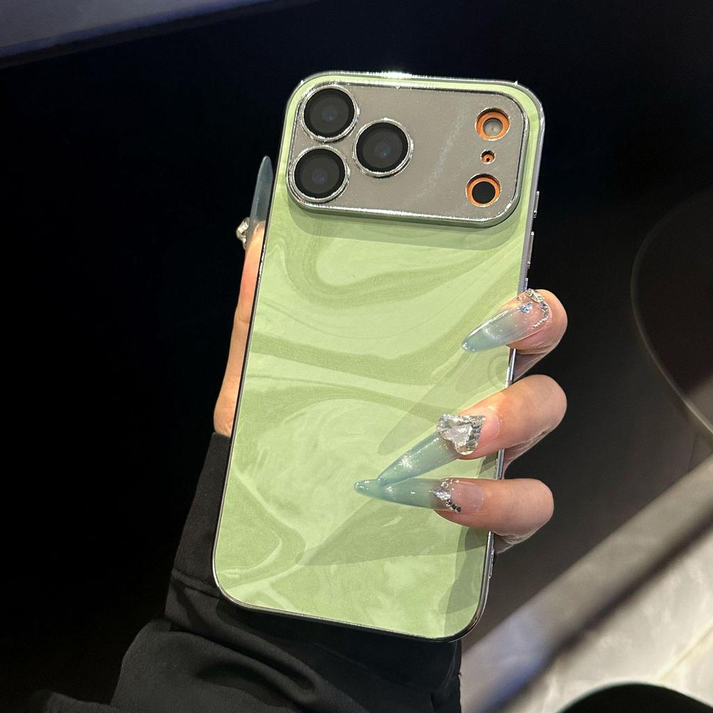 Electroplated Ripple Phone Case for Apple 17 Pro Max 15/17 Protective Skin Trend Creative Series 13/14