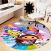 Custom Name Gabby's Dollhouse Printed Round Rug Carpet Chair Rug Area Rug Entryway Doormats,for Office Chair Living Room Bedroom Kitchen Room.