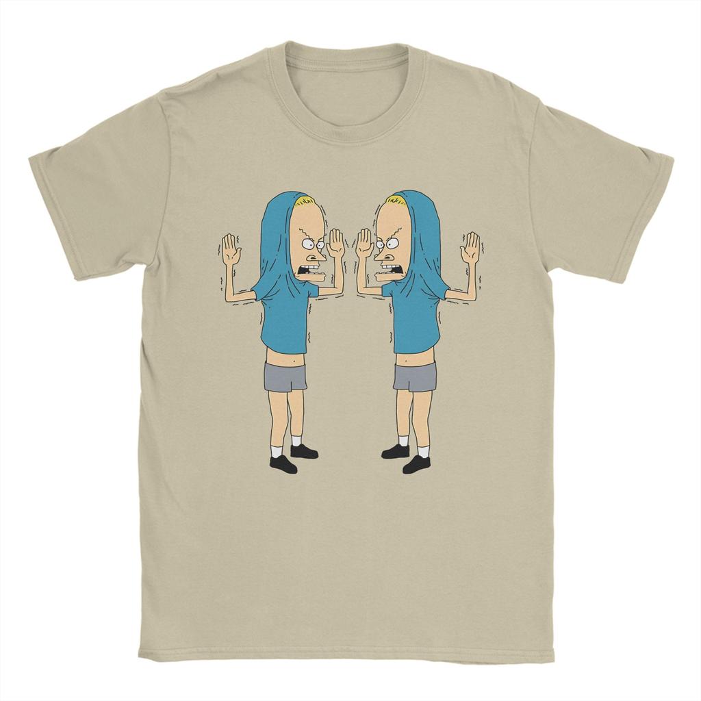 Men Women Double Cornholio Beavis and Butthead T Shirt Pure Cotton Clothing Novelty Short Sleeve Crewneck Tees