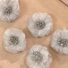 5pcs Silver, Flower, Hairpin, Headband, Side Clip, Side, Marble Head, Headpiece, Hair Clip, New, Japanese, Hair Accessories, Pre