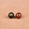 Red Agate Bagua Pattern Peace & Happiness Carved Beads for DIY Bracelet/Necklace