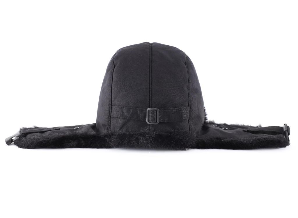 Winter Russian Hat Pilot Cap with Warm Hat with Trapper Black [Connectyle] Men's & Women's Earflaps, Mask, Hat, Ski,