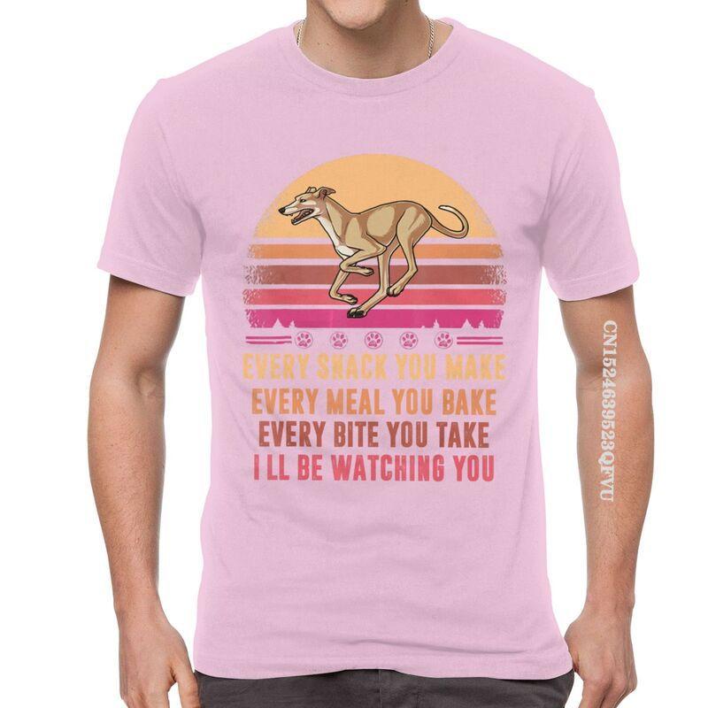 Greyhound T Shirts Men Novelty T Shirts Whippet Sighthound Dog Lover Tshirts Cotton Oversized Tee Tops Kawaii Clothes