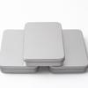 4Pcs Mini Tinplate Candy Boxes Portable Packaging Storage Containers for Wedding Party Birthday Gift Treat Crafts Flat Silver