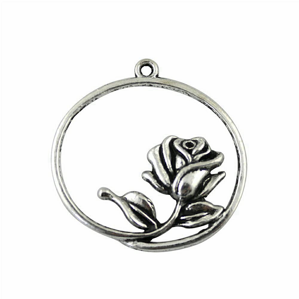 Flowers Of Life Charms Vintage Alloy Pendants For Nature Inspired Jewelry Making