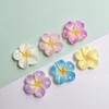 100pcs Mix Cute Frangipani Flower Flatback Resin Cabochon Embellishments DIY Scrapbooking for Girls Hairpin Headband Gifts