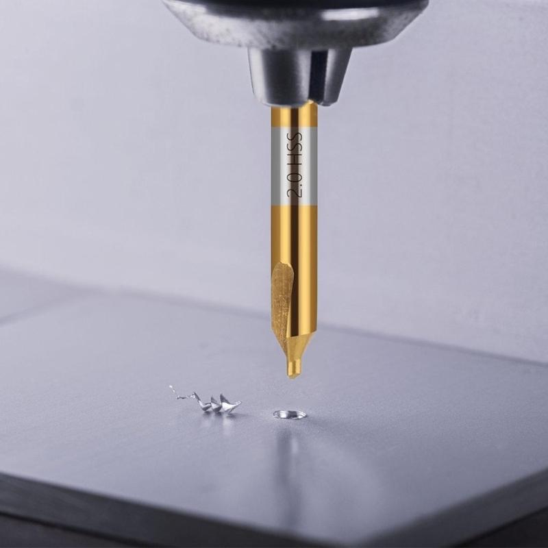 7Pcs Center Drill Bits Set Angle Center Drill Bits High Speed Steel Center Drill Bits Kit for Lathe Metalworking