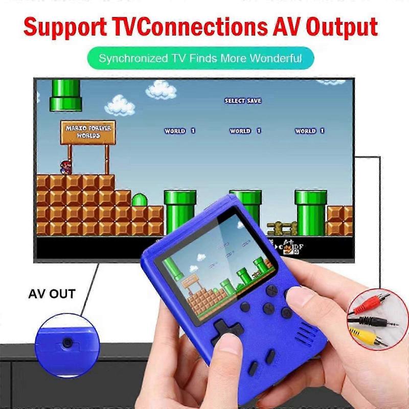 New Tiny Tendo-Tinytendo Handheld Console, 400 Games in 1 Device, Retro Handheld Game Console, Handheld Game Console Support 2 Players Play on Tv