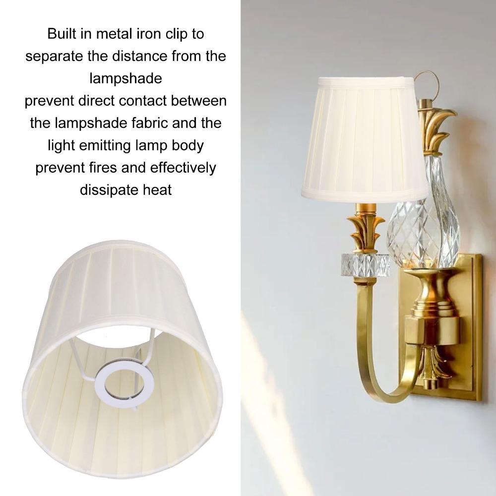 3PCS Clip On Design Lampshade Fabric Chandelier Lamp Shades Simple Lamp Cover  Wall Lamp