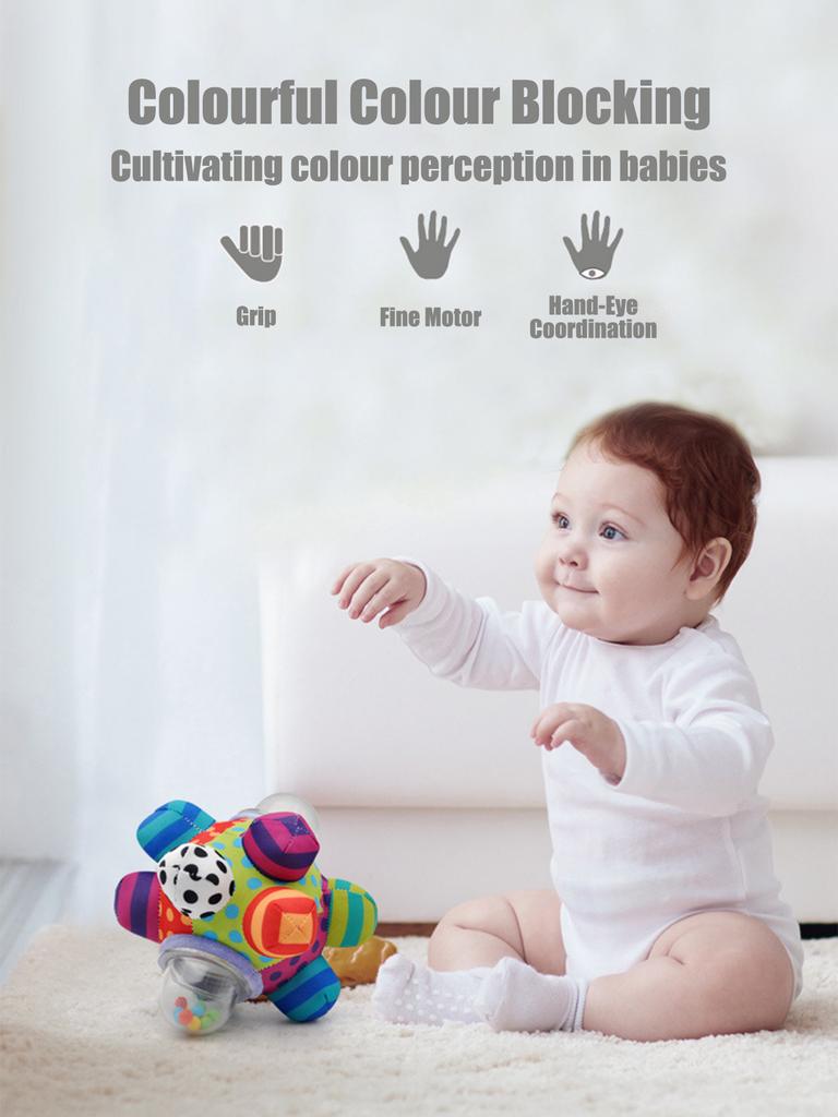 Baby Ball Rasseln Spielzeug Spaß Kleine Laute Glocke Entwickelt Intelligenz Greifen Handglocke Rasselspielzeug Für Säugling