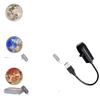 USB-betriebene 360° drehbare Projektorlampe: Kompaktes Nachttischlicht für das Schlafzimmer