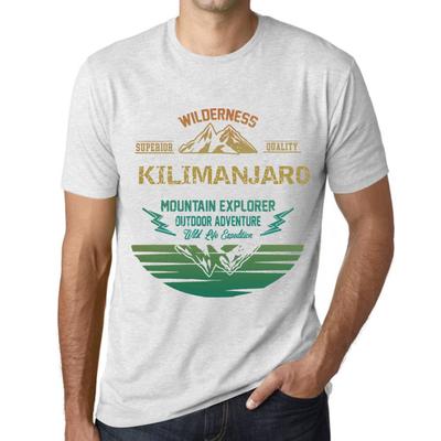 Heren Vintage T-shirt Grafisch T-shirt Mountain Explorer Kilimanjaro Vintage Wit