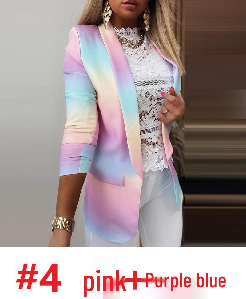 Autumn/Winter 2021 Women's Gradient OL Slimming Long Sleeve Blazer