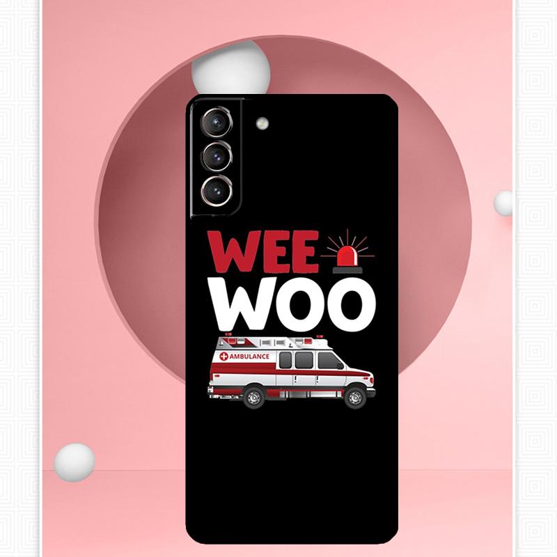 Krankenwagen Rettungsdienst Sanitäter Paramedic Hülle Für Samsung Galaxy S24 Ultra S20 S21 S22 S23 S25 Ultra S9 S10 Plus S25 FE Cover Funda
