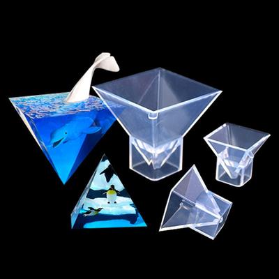 Forma silikonowa do rękodzieła piramidy 3D odpowiednia do żywicy epoksydowej DIY Craft Suszone ozdoby kwiatowe Tworzenie biżuterii Dekoracja domu
