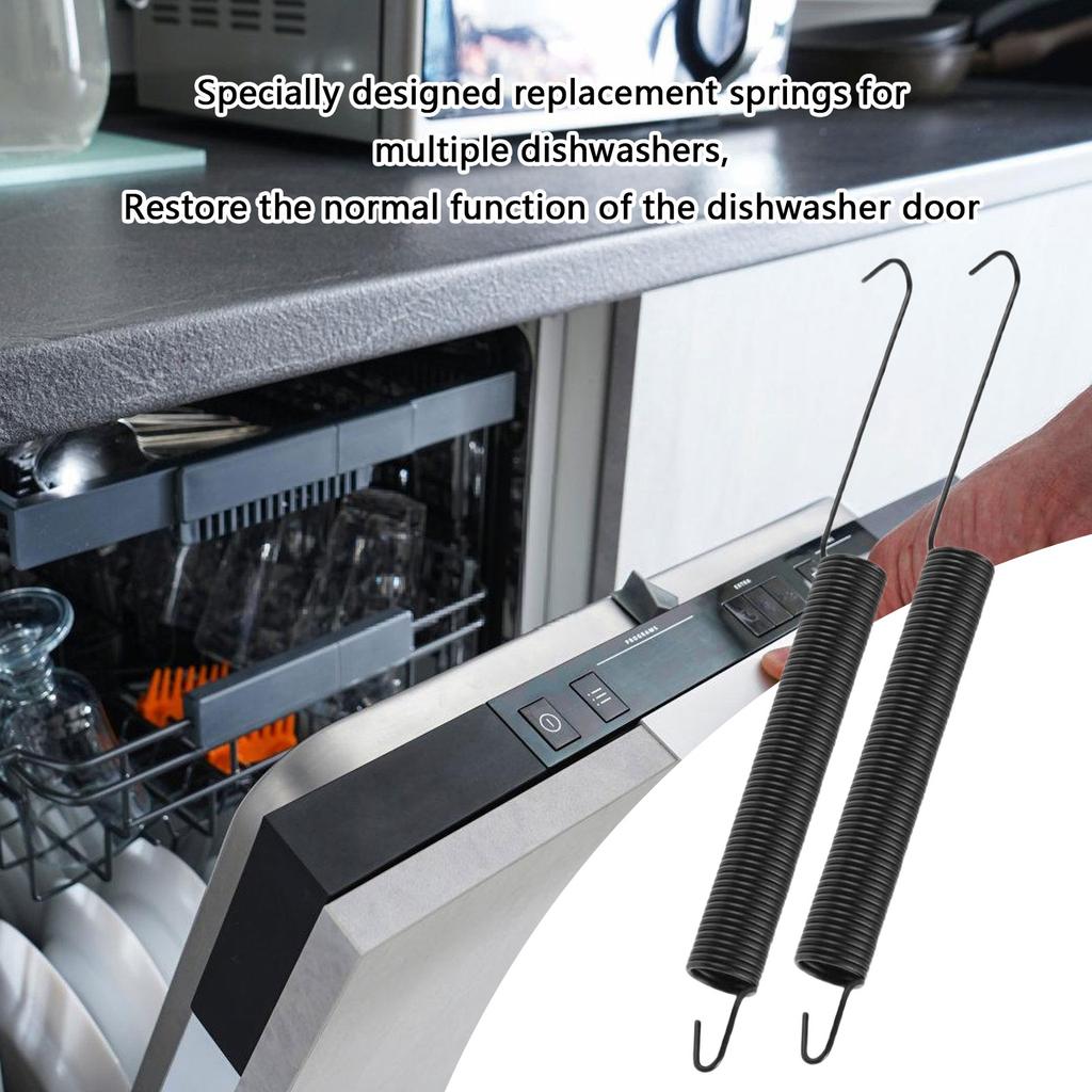 2Pcs Dishwasher Door Spring Replacement Part Bowls Washing Machine Components Home Kitchen Appliance Accessories