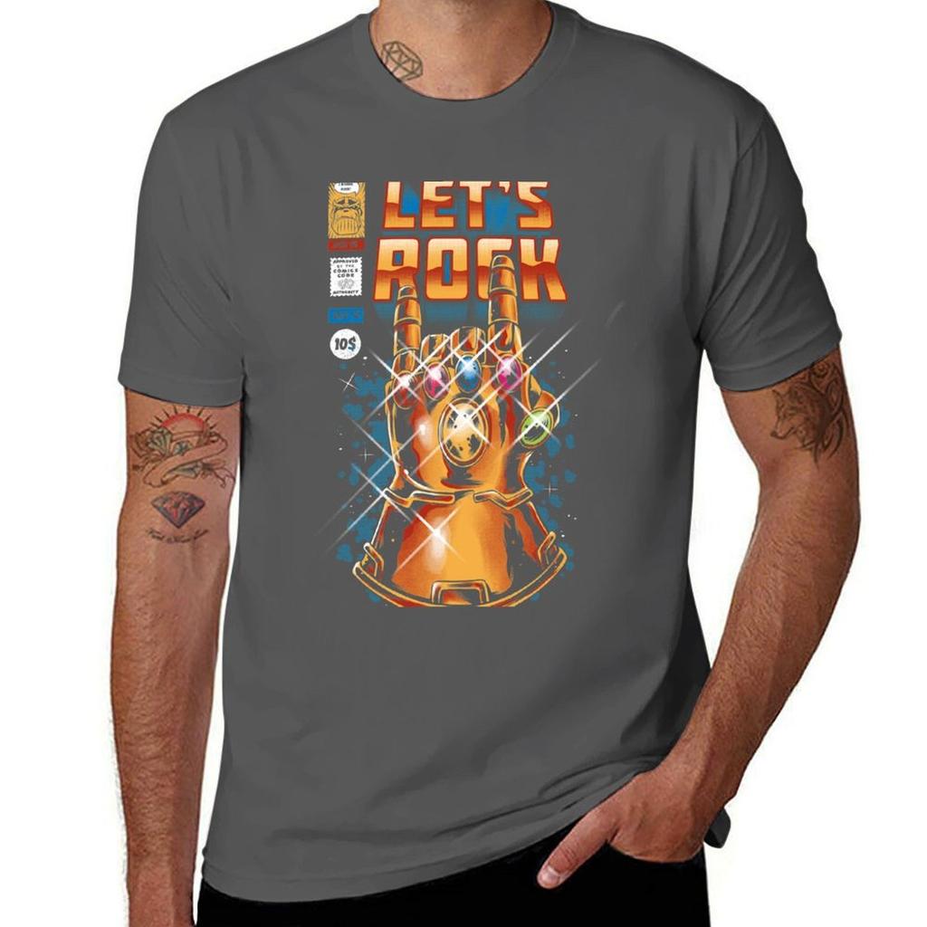 Let's Rock T-Shirt t shirt for man 100 percent cotton t shirts for man pack cotton printed t shirts for man T-Shirt