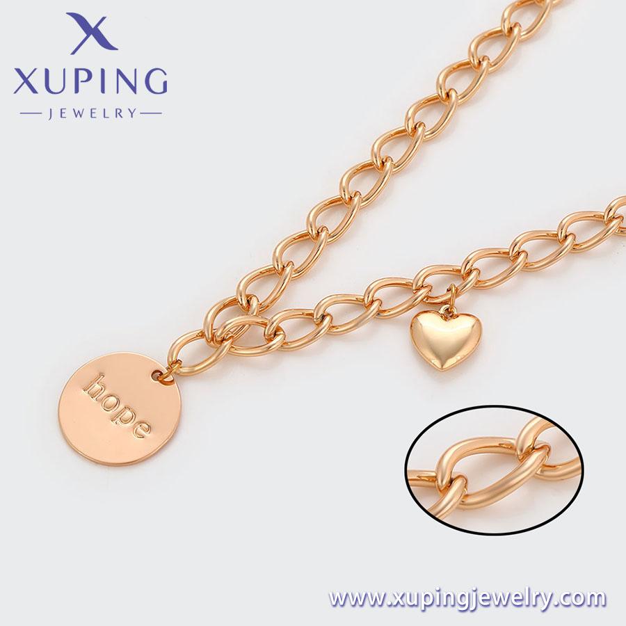 A00733995 XUPING Jewelry 18K Gold Color Fashion Pendant Trendy Minimalist Women Heart Necklace Jewelry