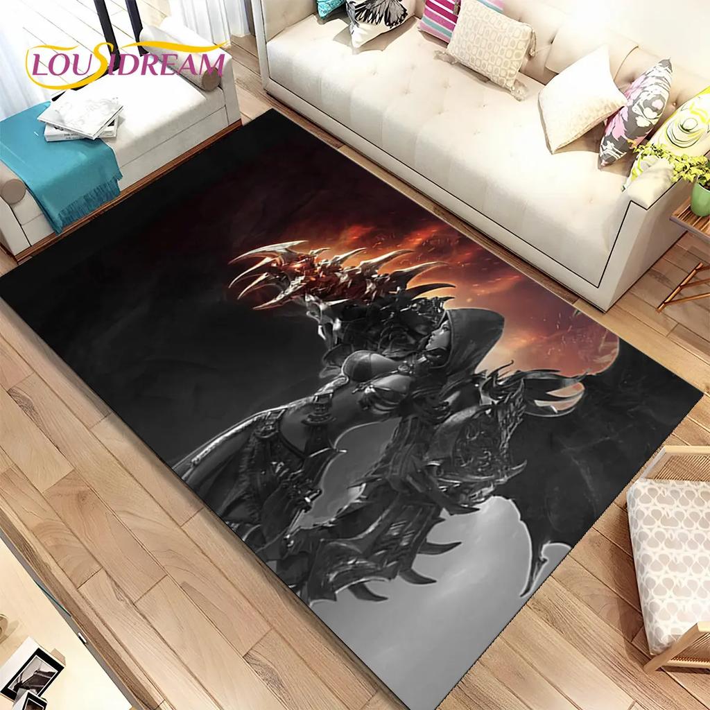 3D Lost Ark Game Gamer Cartoon Area Rug,Carpet Rug for Living Room Bedroom Sofa Doormat Decoration,kids Play Non-slip Floor Mat