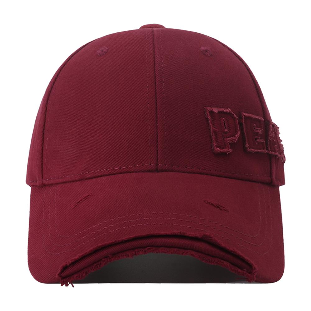 

High Quality Hip Hop Hard Top Baseball Cap With Letter Embroidery Ripped Snapback Hat Large Head Hats For Women Men Bone 2025 Adjustable красный
