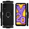 For Vivo Y20 Case V2029 Car Shockproof Magnetic Ring Armor Phone Cover For Vivo Y20i Case 6.51" V2027 V2032 Y 20 Coque Funda
