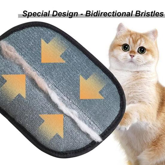 Pet Hair Removal Glove for Cats Dogs Electrostatic Grooming Gloves Reusable Animal Fur Removal Tool for Couch Furniture Carpet Car Seats Clothing