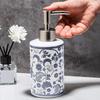 4 stk/sett Påfyllbar flytende såpedispenser Bad Blomstermønster Kreativ tannbørsteholder Kopp Såpeskål Hotell