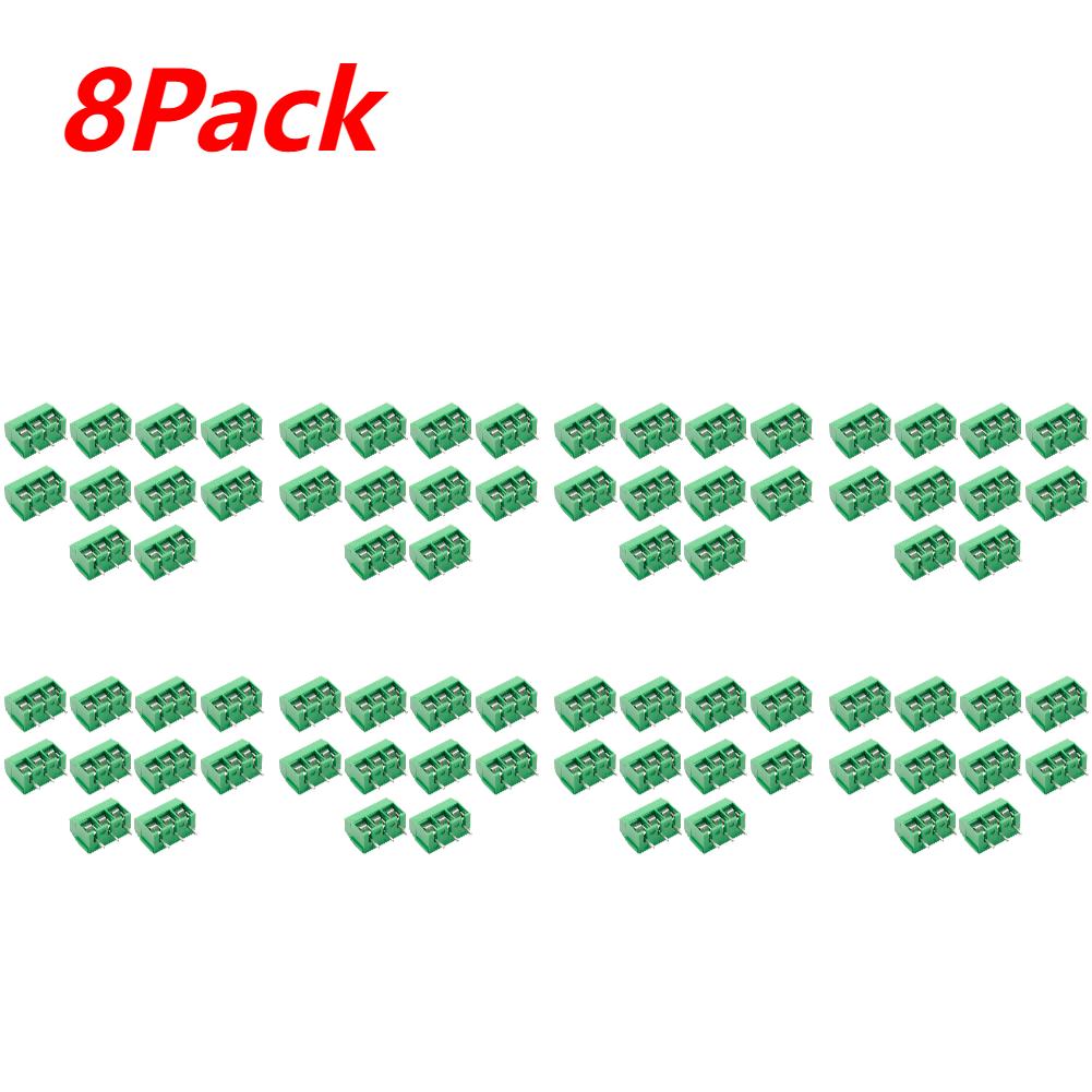 10-100PCS KF301 2P/3P PCB Terminal Block Connector Blue Green PCB Screw Terminal Block Connector Assortment Kit for Arduino