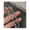 Women’s Pearl Necklace Double Layered 6mm + 10mm Beaded Necklace Set