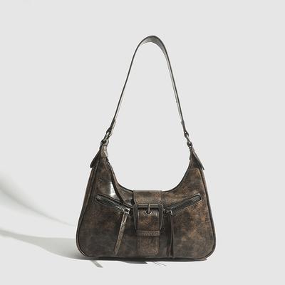 Sac sous l'aisselle, Sac rétro pour femmes, Sac à bandoulière, Sac à bandoulière, Sac croissant à la mode