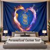 Custom Name Text Tapestry BIRMINGHAM CITY Personalized Polyester Wall Tapestry For Bedroom And Room