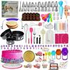 Backzubehör-Set 700 Teile Kuchendekorations-Set mit Drehteller, Spritztüllen und Spritzbeuteln