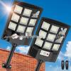 Huixiang Three-Sided Solar Street Light with Motion Sensor for Outdoor Courtyard