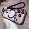 For Magsafe Camera Bracket Lanyard Case for iPhone 17 16 Pro Max Air 14 15 Plus 11 12 13 Lens Film Hand Wrist Strap Clear Cover
