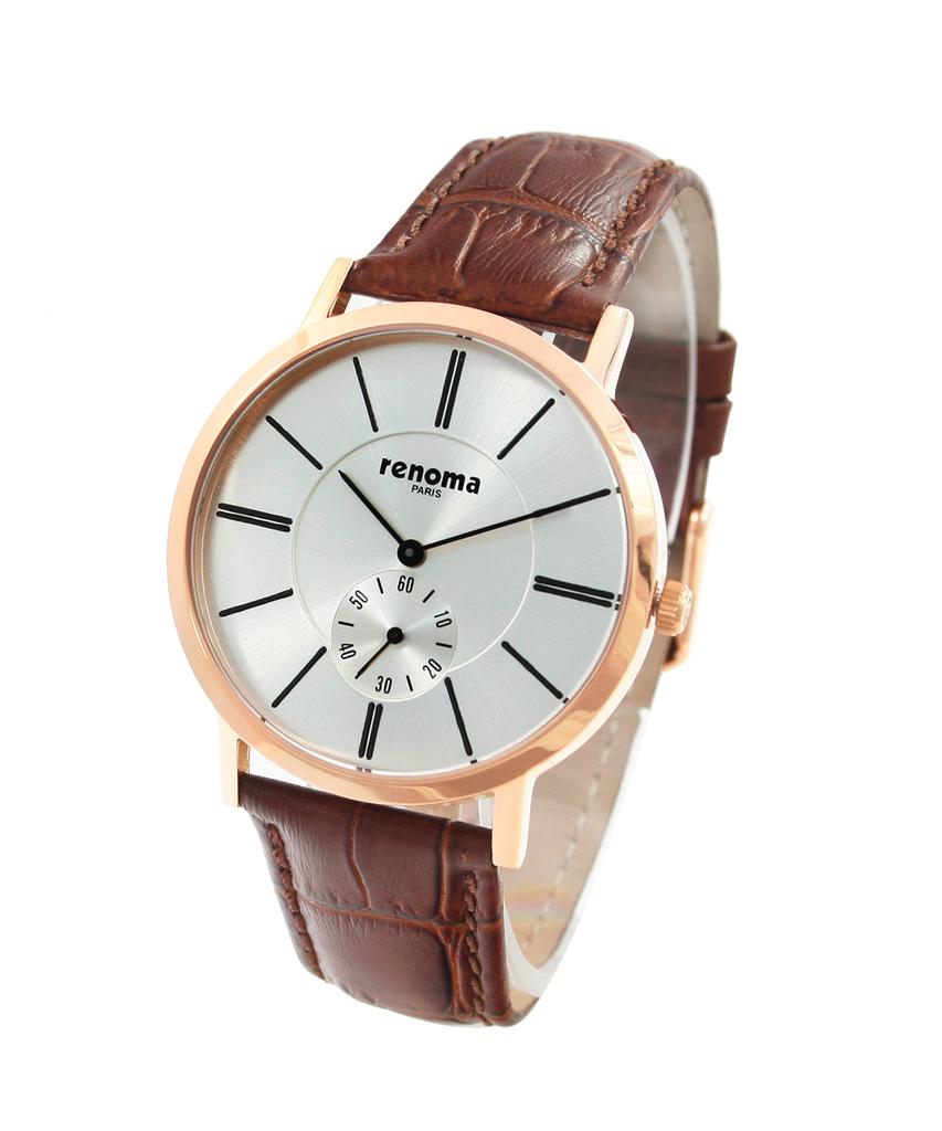 Lenomasigye Re125 Br Small Seconds Men'S Leather Watch Brown