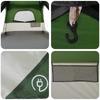 Family Tent Green 500 x 400 x 230 cm Polyester and Steel