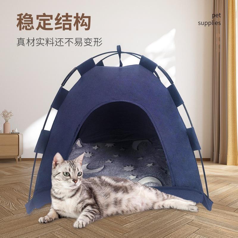 Detachable Washable Enclosed Waterproof Universal Cat Tent Bed For All Seasons
