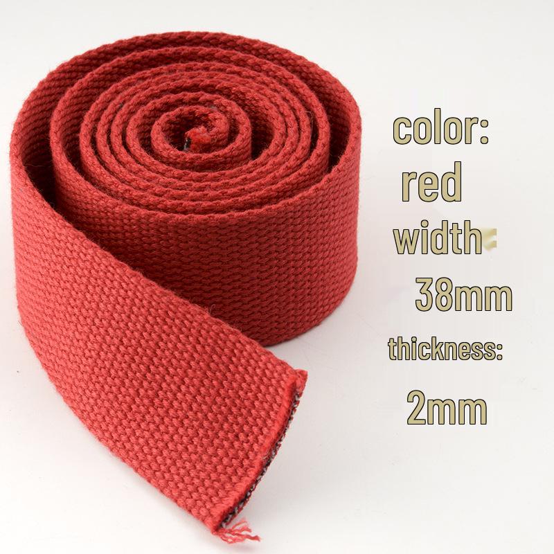 3.8cm Colored Polyester Cotton Webbing for Bags & Clothing - Edging Tape & Shoulder Strap Ribbon