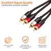 Amazon Basic RCA Audio Cable RCA Male 2 RCA Black 2.4m (2 - Male)