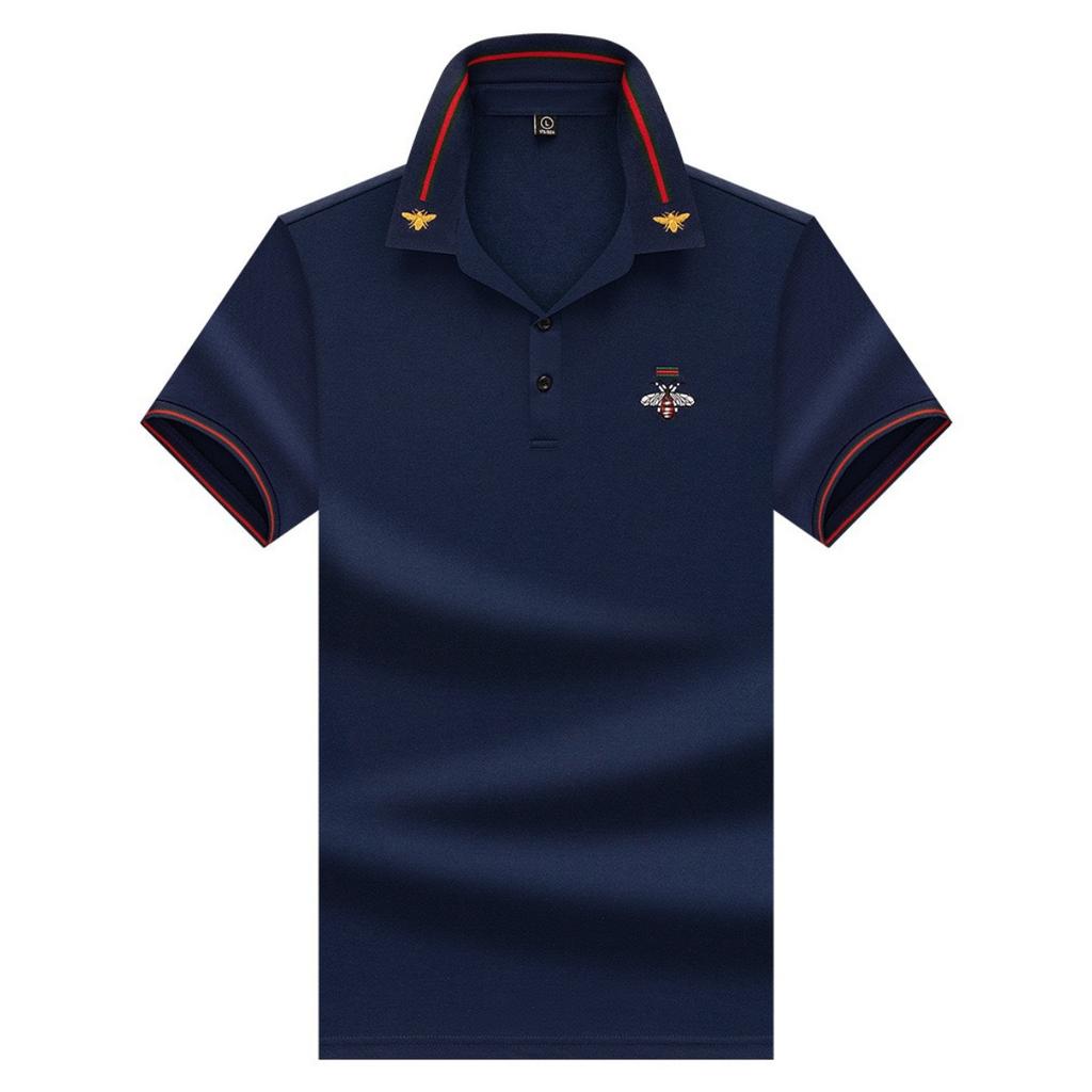 STORN Luxury Brand Quality Men's Polo Shirt Exquisite Bee Embroid Short Sleeve Summer Lapel T-Shirt Business Casual Trend Menswea Top