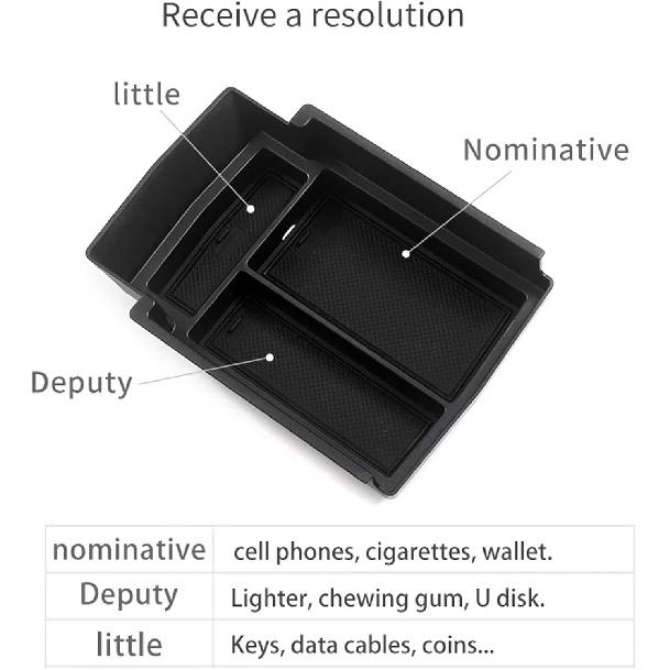 Fit for Toyota Bz4x 2022 2023, Car Centre Console Storage Box, ABS Centre Console Armrest Organiser Tray, Car Accessories