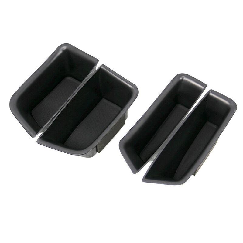 4Pcs Car Door Handle Storage Box Cup Holder For Porsche Macan 2015 2016 2017 2018 Auto Interior Organizer Accessories