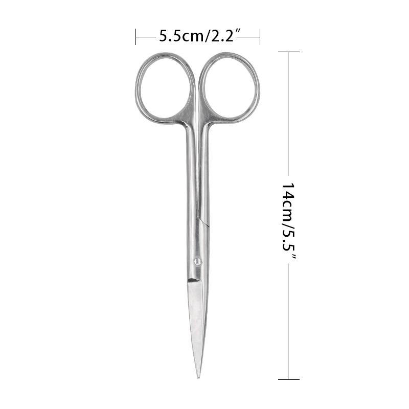 

14/16/18Cm Animal Veterinary Vet Medical Stainless Steel Surgical Scissors Straight Curved Tip Scissors Farming Tools