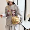 Canvas Messenger Bag Versatile Mini Drawstring Bucket Small Bag Female Flower Cute Cloth Bag