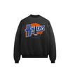 Kith X New York Knicks Collaboration FW24 Fashion Comfortable Single-Breasted Letter Long Sleeve Pilot Jacket Men Jackets Black KHM010694-001