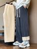Men’s Fleece-Lined Warm Straight-Leg Winter Pants - Cold-Proof Below Zero