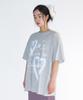 AMES-WORLDWIDE Heart Pixel Art Tee Gray