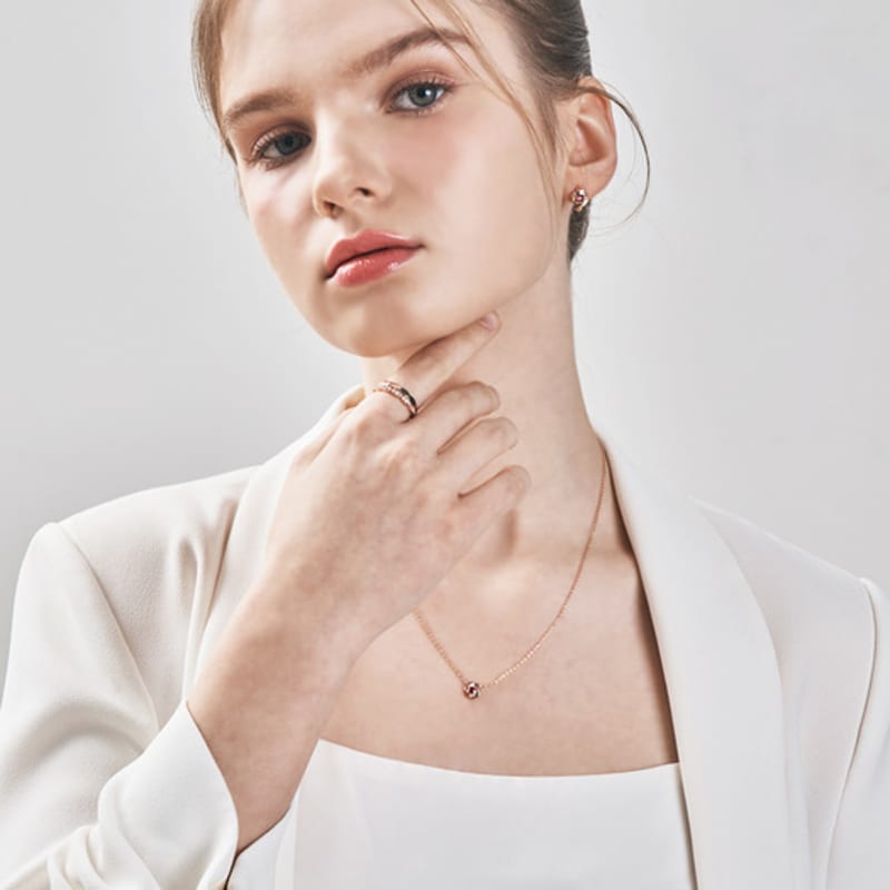 ELLE Jewelry Lace 2-Piece Layered Ring ELBRWR140