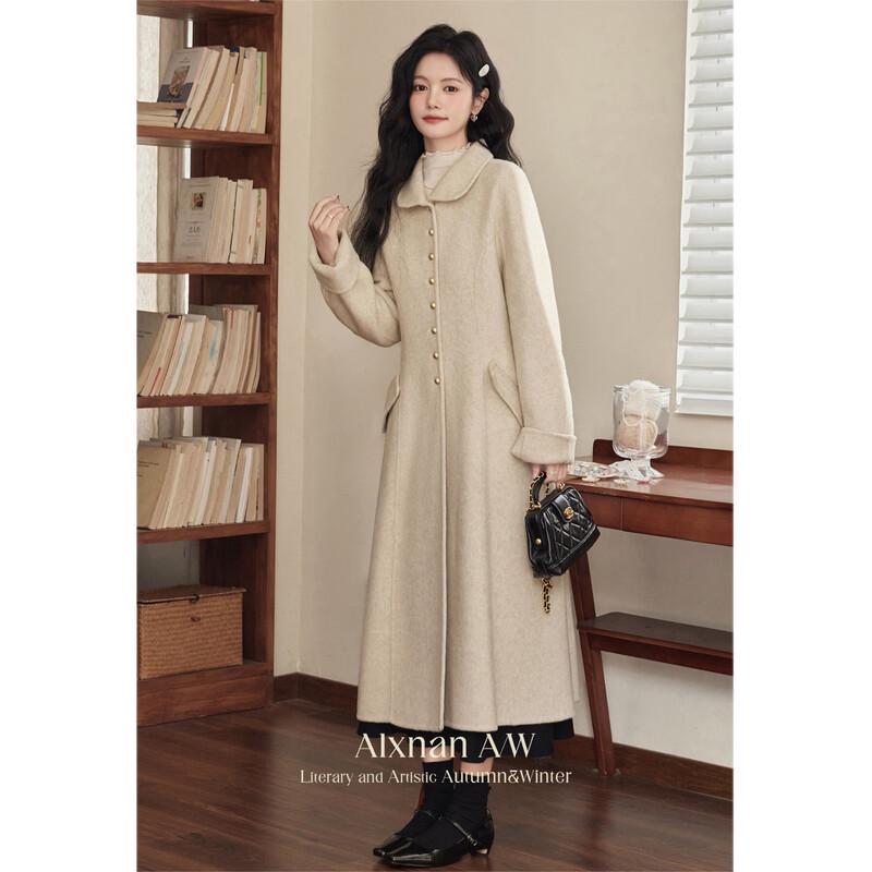 Lu Xiangnan Women's Long Double-faced Wool Coat
