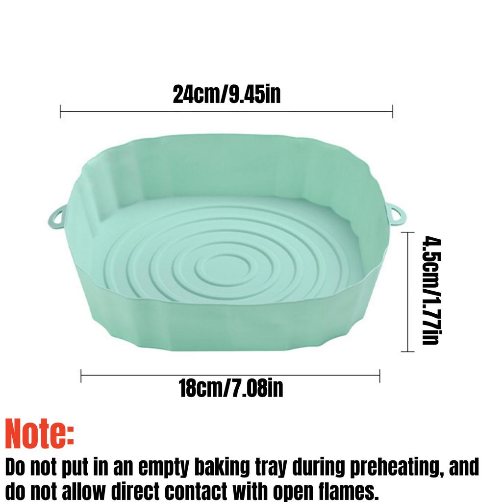 Silikonowe wkładki do frytkownicy beztłuszczowej Wielokrotnego użytku Mata do frytkownicy beztłuszczowej Kwadratowa mata do pieczenia na blasze Piekarnik Pizza Kurczak smażony na grillu Akcesoria kuchenne